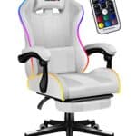 Chaise de Gaming Huzaro Force 4.7 LED RGB Ergonomique et Confortable