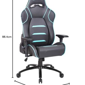 Chaise de Gaming Newskill Valkyr NS-CH-VALKYR-BLUE avec Accoudoirs 4D et Inclinable 180°