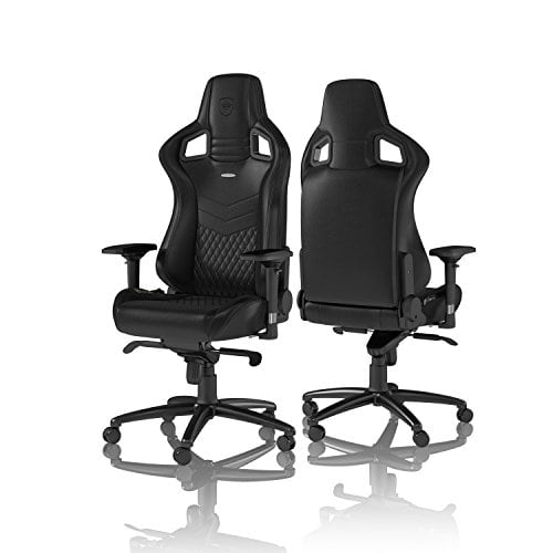 Chaise de Gaming Noblechairs Epic en Cuir Véritable Noir