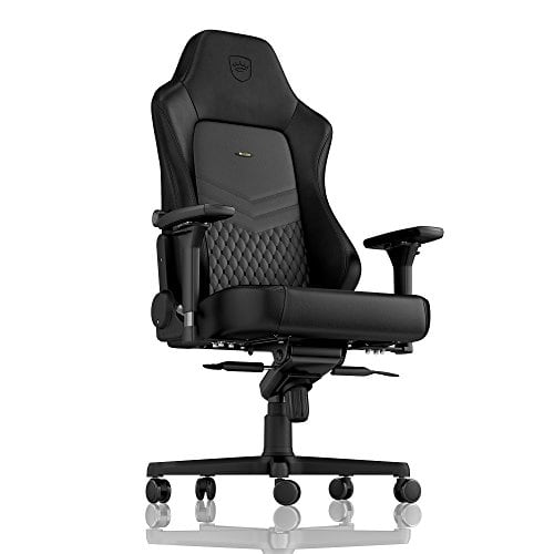 Chaise de Gaming Noblechairs Hero en Cuir Véritable – Noir