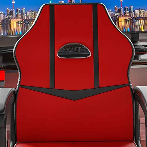 Chaise de Gaming Vida Designs Racing Comet Rouge et Noir, Réglable et Inclinable