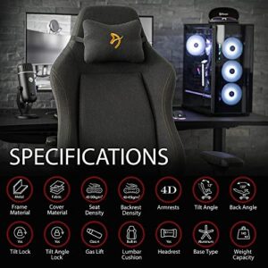 Chaise de Jeu Arozzi en Textile – Taille Unique et Confort Optimal