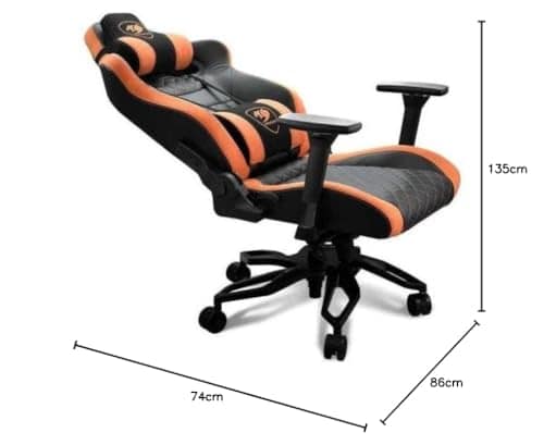 Chaise de Jeu Cougar Titan Pro Orange et Noir – Confort Premium
