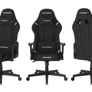 Chaise de Jeu DXRacer Prince L PF132 – Tissu Déperlant Noir