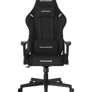Chaise de Jeu DXRacer Prince L PF132 – Tissu Déperlant Noir