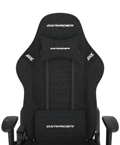 Chaise de Jeu DXRacer Prince L PF132 – Tissu Déperlant Noir