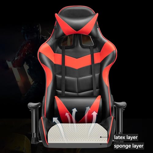 Chaise de Jeu Ergonomique IPSU avec Repose-Pieds et Support Lombaire