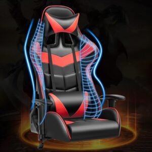 Chaise de Jeu Ergonomique IPSU avec Repose-Pieds et Support Lombaire