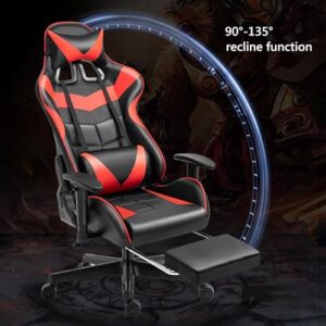 Chaise de Jeu Ergonomique IPSU avec Repose-Pieds et Support Lombaire