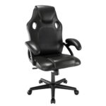 Chaise de Jeu Ergonomique Play haha en Cuir Noir pour Bureau