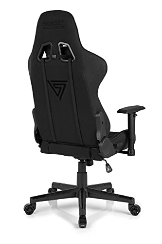 Chaise de Jeu Ergonomique SENSE7 Spellcaster avec Coussin Lombaire Noir