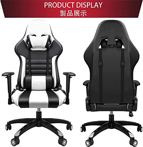 Chaise de Jeu Ergonomique pour Adultes, Inclinable 180° avec Accoudoirs