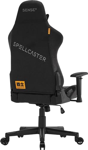Chaise de Jeu SENSE7 Spellcaster Senshi – Ergonomique, Inclinaison Ajustable, Noir