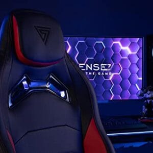 Chaise de Jeu SENSE7 Vanguard Ergonomique, Coussins Ajustables, Noir, 150 kg