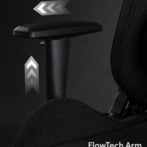 Chaise de Jeu SENSE7 Vanguard Ergonomique, Coussins Ajustables, Noir, 150 kg