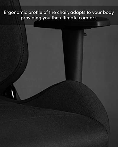 Chaise de Jeu SENSE7 Vanguard Ergonomique, Coussins Ajustables, Noir, 150 kg