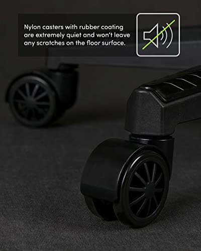 Chaise de Jeu SENSE7 Vanguard Ergonomique, Coussins Ajustables, Noir, 150 kg