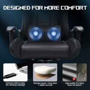 Chaise de Jeu XL JUMMICO en Noir – Confort et Style