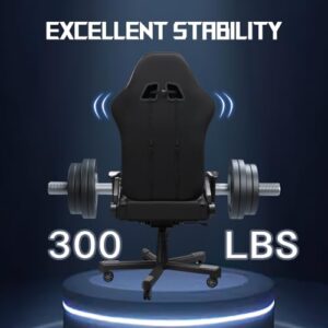 Chaise de Jeu XL JUMMICO en Noir – Confort et Style