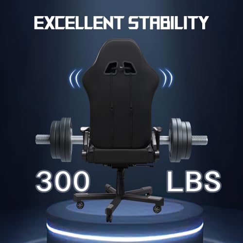 Chaise de Jeu XL JUMMICO en Noir – Confort et Style