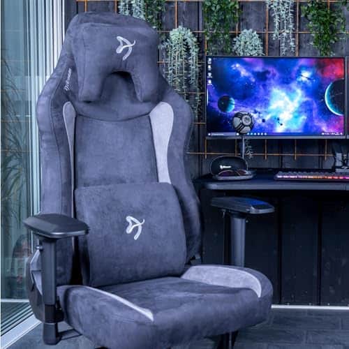 Chaise de bureau AROZZI Vernazza en tissu supersoft noire