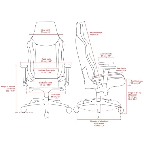 Chaise de bureau Arozzi Vernazza Vento™ en gris foncé
