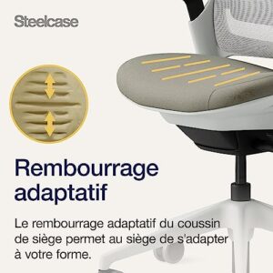 Chaise de bureau Steelcase Series 1 ergonomique avec support lombaire et accotoirs 4D