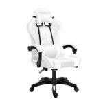 Chaise de bureau de gaming Game GT Extreme en cuir écologique blanc