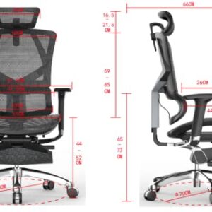 Chaise de bureau ergonomique Angel Optimus 2.0 avec accoudoirs réglables