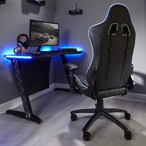 Chaise de bureau ergonomique X Rocker Amarok pour PS, LED, accoudoirs 3D