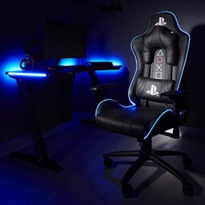Chaise de bureau ergonomique X Rocker Amarok pour PS, LED, accoudoirs 3D