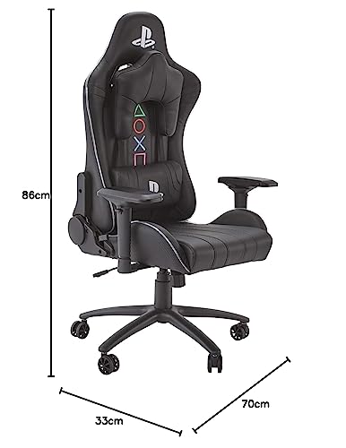 Chaise de bureau ergonomique X Rocker Amarok pour PS, LED, accoudoirs 3D