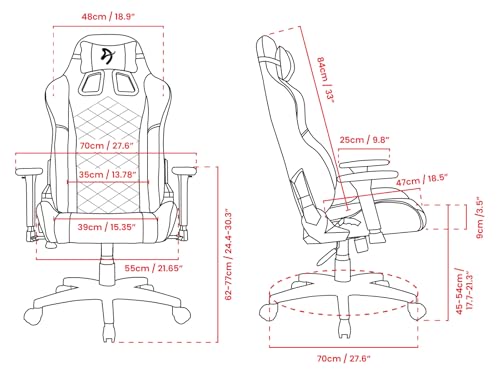Chaise de bureau et gaming Arozzi Avanti en tissu durable – Marron