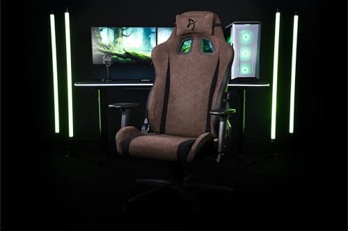 Chaise de bureau et gaming Arozzi Avanti en tissu durable – Marron