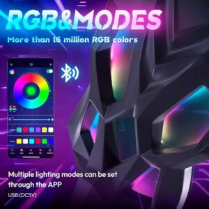 Chaise de gaming Dowinx LED ergonomique avec accoudoirs 4D et soutien lombaire