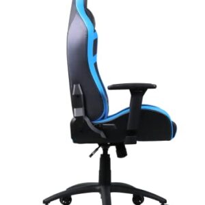 Chaise de gaming Oversteel DIAMOND cuir bleu, inclinable 180° et réglable