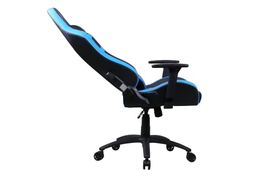 Chaise de gaming Oversteel DIAMOND cuir bleu, inclinable 180° et réglable