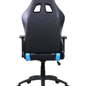 Chaise de gaming Oversteel DIAMOND cuir bleu, inclinable 180° et réglable
