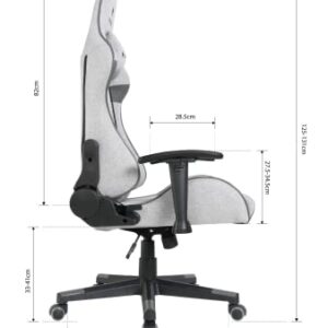 Chaise de gaming Oversteel ULTIMET – Tissu respirant, réglable, inclinable à 180°