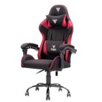 Chaise de gaming iTek Rhombus FF10, Tissu Noir-Rouge, Normale