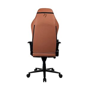 Chaise de jeu Arozzi Primo-PREM-BWN en cuir velours avec accoudoirs 4D