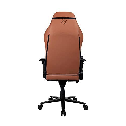 Chaise de jeu Arozzi Primo-PREM-BWN en cuir velours avec accoudoirs 4D