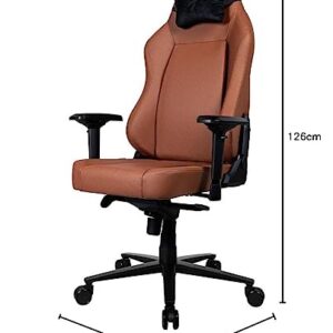 Chaise de jeu Arozzi Primo-PREM-BWN en cuir velours avec accoudoirs 4D