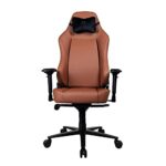 Chaise de jeu Arozzi Primo-PREM-BWN en cuir velours avec accoudoirs 4D