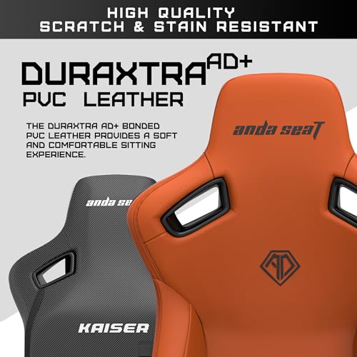 Chaise de jeu ergonomique Anda Seat Kaiser 3 en cuir PVC avec support lombaire