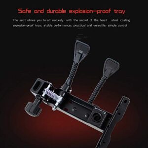 Chaise de jeu ergonomique noire avec repose-pieds et dossier haut 150 kg