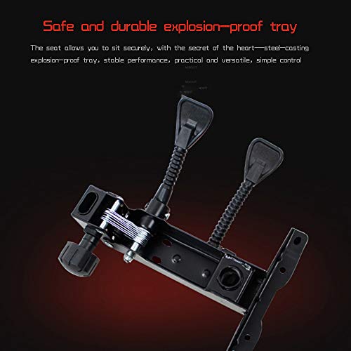 Chaise de jeu ergonomique noire avec repose-pieds et dossier haut 150 kg