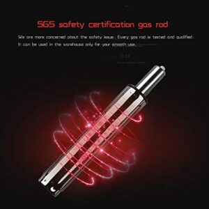 Chaise de jeu ergonomique noire avec repose-pieds et dossier haut 150 kg