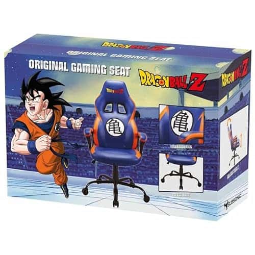 Chaise gaming Dragon Ball Z ergonomique pour adolescents et adultes – Bleu