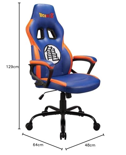 Chaise gaming Dragon Ball Z ergonomique pour adolescents et adultes – Bleu